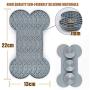 Lick Pad for Dogs,Slow Feeder Dog Mat(Perfect for Dog Food,Healthy Dog Treats,Cat Food,Cat Treats) [Mat Suctions to Wall for Pet Bathing, Grooming, and Dog Training] Blue