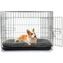 HIPIPET Puppy Bed for Small/Medium Dogs Nonskid Bottom Linen Dog Crate Bed Mat, Breathable Dog Pillow Mattress, Ideal as Dog Bed Insert