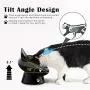 Cat Bowl,Raised Cat Food Bowls Anti Vomiting,Tilted Elevated Cat Bowl,Ceramic Pet Food Bowl for Flat-Faced Cats,Small Dogs,Protect Pets Spine,Dishwasher Safe,Black and White, 2pcs Cat Bowl,Raised Cat Food Bowls Anti Vomiting,Tilted Elevated Cat Bowl,Ceramic Pet Food Bowl for Flat-Faced Cats,Small Dogs,Protect Pets Spine,Dishwasher Safe,Black and White, 2pcs
