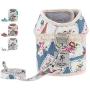 voopet Boho Soft Mesh Cat Harness, Dog Padded Front Vest Harness with Leash, Adjustable Pets No-Pull Walking Harness - Easy Control for Small Dogs & Puppy