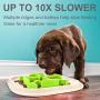 Bolux Slow Feeder Dog Bowls, 11''×11'' No-Spill Dog Food Puzzle Bowl, Pet Slow Feeder Lick Mat, Puppy Funny Feeder Bowl, Large & Heavy Dog Dishes, Slow Eating Pet Bowl for Small Medium Large Dogs