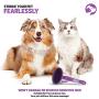 Round Bristle Pet Brush for Dogs and Cats - Gentle Grooming for Short or Long Hair - Soft Tool for Sensitive Skin Removes Dander, Dirt, and Detangles - Purple