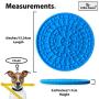 2 Pack Dog Lick Mat with Scrub Pad - Lick Mat for Dogs with Strong Suction - A Challenging Dog Lick Pad for Large and Small Dogs - Our Dog Licking Mat is a Lick Bowl Helpful for Bathing