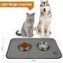 SINLAND Microfiber Pet Bowl Mat Dish Drying Mat with Anti-Skid Backing