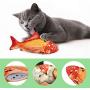 WOM Electric Fish Cat Toy Kicker Fish Toy Moving Wiggling Fish Realistic Interactive Flopping Pets Chew Bite Supplies