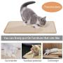 Hesiry Cat Scratching Pad, Cat Scratcher with Natural Sisal, Pet Couch Furniture Protector/Cat Lounger/Pet Carpet Three Functions