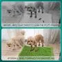 Weewooday 4 Pieces Dog Grass Pee Pads Artificial Dog Grass Mat Dog Artificial Turf Mat Pet Grass Rug Replacement Puppy Potty Trainer Fake Mat with Drainage Holes for Dogs Indoors Outdoors Weewooday 4 Pieces Dog Grass Pee Pads Artificial Dog Grass Mat Dog Artificial Turf Mat Pet Grass Rug Replacement Puppy Potty Trainer Fake Mat with Drainage Holes for Dogs Indoors Outdoors