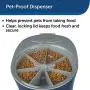 PetSafe Six Meal Pet Feeder, Automatic Cat and Dog Food Dispenser, Programmable Digital Clock with Sleep Mode Function, 6 Cups Total Capacity, Easy to Clean and Tamper-Resistant Design PetSafe Six Meal Pet Feeder, Automatic Cat and Dog Food Dispenser, Programmable Digital Clock with Sleep Mode Function, 6 Cups Total Capacity, Easy to Clean and Tamper-Resistant Design