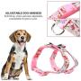 Adjustable Dog Harness, Printing Flower Pattern Bowknot Pet Harness Soft Bow Tie Outdoor Pet Vest Strap Lead for Small Medium Dogs Puppy