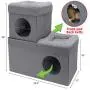 Kitty City Large Stackable Tan Cat Condo, Cat Cube, Cat House, Pop Up Bed, Cat Ottoman Kitty City Large Stackable Tan Cat Condo, Cat Cube, Cat House, Pop Up Bed, Cat Ottoman