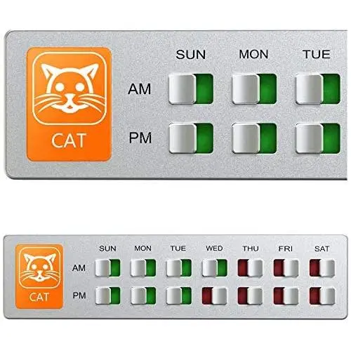 Cat Feeding or Medication Reminder – Pet Food Organizer - Am Pm Daily Indicator Sign - Fed or Feed the Kitten Supplies - Fridge Magnets and Double Sided Tape - Care for Your Cats with Glide Signs Cat Feeding or Medication Reminder – Pet Food Organizer - Am Pm Daily Indicator Sign - Fed or Feed the Kitten Supplies - Fridge Magnets and Double Sided Tape - Care for Your Cats with Glide Signs