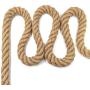 Aoneky Jute Rope - 1.18/1.5/2 Inch Twisted Hemp Rope for Crafts, Climbing, Anchor, Hammock, Nautical, Cat Scratching Post, Tug of War, Decorate (7/8 Inch x 96 Feet)