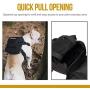 OneTigris Small Dog Backpack and Dog Collar Set, Small Tactical Dog Harness for Puppy Camping Walking(Black)