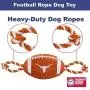 Pets First NCAA Texas Longhorns Football Dog Toy, Tough Quality Nylon Materials, Strong Pull Ropes, Inner Squeaker, Collegiate Team Color Pets First NCAA Texas Longhorns Football Dog Toy, Tough Quality Nylon Materials, Strong Pull Ropes, Inner Squeaker, Collegiate Team Color
