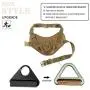 yisibo Tactical Dog Harness Military Working Dog Vest No-Pull Adjustable K9 Service Dog Training Vest with Handle