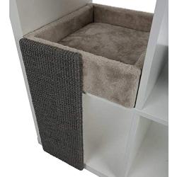 Royal Pet Club Bed for Cats Shelving - Soft Cave for Square Shelving Bed Cats Accessories for Cats Cats Bed Bookcase 33 x 48 x 37 cm