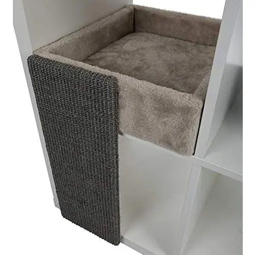 Royal Pet Club Bed for Cats Shelving - Soft Cave for Square Shelving Bed Cats Accessories for Cats Cats Bed Bookcase 33 x 48 x 37 cm