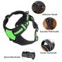 Texbee No Pull Dog Harness with 2 Dog Leashs, Adjustable Reflective Breathable Oxford Dog Vest Harness with Handle and 2 Leash Clips for Large Medium Small Dogs, Easy Walking