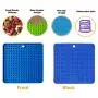 Tylu 2 Pack Pad for Dog Lick Licking Mat for Pets Fun Alternative to Slow Feeder Dog Bowls Calming Mat for Anxiety Relief Pet Lick Mat Slow Feeder Dog Licking Mat for Reducing Boredom Anxiety Relief Tylu 2 Pack Pad for Dog Lick Licking Mat for Pets Fun Alternative to Slow Feeder Dog Bowls Calming Mat for Anxiety Relief Pet Lick Mat Slow Feeder Dog Licking Mat for Reducing Boredom Anxiety Relief