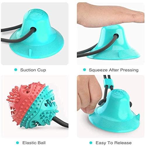 AOUVIK Dog Toys, Dog Toothbrushes, Pet Supplies, Sucker Dog Toys, Anti-Wear Device, Anti-Bite Ball,Pink