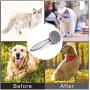 Self Cleaning pet cat Brush for Long Short haired Cats&Dogs,Grooming deshedding Brush for Small or Large Dogs&Cats, Removes Mats, Tangles, Loose Hair and Undercoat Treatment