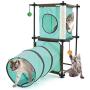 Kitty City Steel Claw Passage Cat Furniture Green, 2 levels