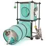 Kitty City Steel Claw Passage Cat Furniture Green, 2 levels