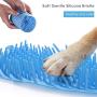 Osense Dog Foot Cleaner, Portable Pet Feet Washer Brush Cleaner Cup with Soft Silicone bristles and Free Towel for Dog & Cat