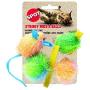 Ethical Stringy Mice and Ball with Catnip Cat Toy, 4-Pack