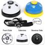 mihealpet 2 Pack Pet Call Bell Dog Toys IQ Training Dog Cat Meal Feeding Ringer Educational Toy Puppy Pets Toys Interactive Bell Eating Ball-Shape with 1 Doorbell