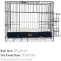SunStyle Home Orthopedic Foam Dog Bed for Small & Medium Dogs Up to 50lbs with Waterproof Removable Cover, Mattress Pet Mat Bed for Dogs & Cats - Orthopedic Egg Crate Foam Platform