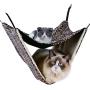 NACOCO 2 Level Comfortable Cat Hammock, Breathable Hanging Bed/nest for Kitten/Adult Cats, Double Layer Pet Cage for Spring/Summer/Winter