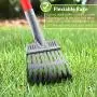 X-TECOKIT Larger Pooper Scooper - Durable & Sturdy Rake, Spade, Tray Set with Long Handle Great for Large Small and Multi Dogs - Poop Scoop No Bend Down Easy to Use for Yard Grass Gravel Dirt X-TECOKIT Larger Pooper Scooper - Durable & Sturdy Rake, Spade, Tray Set with Long Handle Great for Large Small and Multi Dogs - Poop Scoop No Bend Down Easy to Use for Yard Grass Gravel Dirt