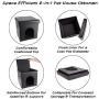 PETMAKER Pet House Ottoman- Collapsible Multipurpose Cat or Small Dog Bed Cube and Footrest with Cushion Top and Interior Pillow