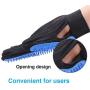 LHZTECH Upgrade Pet Grooming Glove - Efficient Deshedding Bathing Massage Hair Remover Gloves - Gentle Brush for Dogs, Cats, Rabbits and Horses (1 Pair)