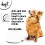Dogit Elevated Dog Bowl, Stainless Steel Dog Food and Water Bowl for Dogs