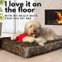Millie Mats Pet Bed Plush Faux Fur Bed for Small & Medium Size Dog, Puppy or Cat. Use as Crate Bed. Washable Removable Cover for Easy Clean. Soft, Warm & Luxurious for stretchers & Belly Loungers.