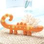 FAMKIT Durable Lizard-Pattern Safe Pet Dog Puppy Grinding Teeth Biting Toy(Yellow)