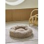 Uozzi Bedding Plush Faux Fur Round Pet Dog Bed Cat Bed, Comfortable Fuzzy Donut Cuddler Cushion Soft Shaggy and Warm for Winter 22'' / 55cm