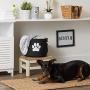 Bone Dry Pet Storage Collection Collapsible Bin, Small Round, Black