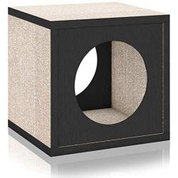 Way Basics Cat Scratcher Cube Scratching Post (Tool-Free Assembly and Uniquely Crafted from Sustainable Non Toxic zBoard Paperboard)