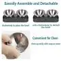 Takezuaa Elevated Cat Bowls, 15° Tilted Raised Cat Food and Water Bowls for Small Size Dog, Food Grade Stainless Steel Nonslip Pet Feeder Bowl Takezuaa Elevated Cat Bowls, 15° Tilted Raised Cat Food and Water Bowls for Small Size Dog, Food Grade Stainless Steel Nonslip Pet Feeder Bowl