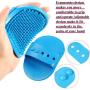 3 Pieces Pet Shampoo Brush Set Include 1 Piece Dog Shampoo Rubber Brush with Fur Catching Screen and 2 Pieces Dog Grooming Brush Set for Long and Short Hair Small Pets Dogs Cats Shampooing Massaging