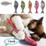 Sarahair Pet Cat Catnip Toy, Pet Cat Kitten Interactive Plush Mint Fish Toy Gift