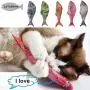 Sarahair Pet Cat Catnip Toy, Pet Cat Kitten Interactive Plush Mint Fish Toy Gift Sarahair Pet Cat Catnip Toy, Pet Cat Kitten Interactive Plush Mint Fish Toy Gift