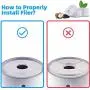 Alicedreamsky Pet Fountain Filters, 8 Packs Cat Fountain Replacement Filter, Carbon Replacement Filter Keep Water Clean and Fresh Removes Bad Tastes and Odors