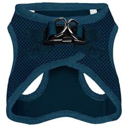 Best Pet Supplies Voyager Step-in Air Dog Harness - All Weather Mesh, Step in Vest Harness for Small and Medium Dogs, Blue (Matching Trim), S (Chest: 14.5-17'') (207-BUW-S)