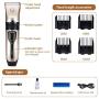 RUIJIA Dog Clippers,Dog Grooming Kit USB Rechargeable Pet Clippers,Professional Dog Trimmer Electric Hair Clippers for Thick Coats Dogs Cats Pets