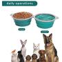 AOII Collapsible Dog Bowl, 2 Pack Collapsible Dog Water Bowls for Cats Dogs, Portable pet Feeding Watering Tray for Outdoor Camping 1000mL/33oz