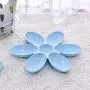 ocijf179 Pet Bowl Creative Cat Food Utensils Petal Multi-Cell Kitten Bowl PP Pet Feeder Supply - Blue ocijf179 Pet Bowl Creative Cat Food Utensils Petal Multi-Cell Kitten Bowl PP Pet Feeder Supply - Blue